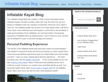 Tablet Screenshot of inflatablekayakblog.com